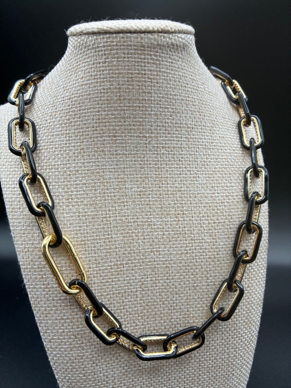 Emma Pills The OG Necklace Black with 14k Gold Plate